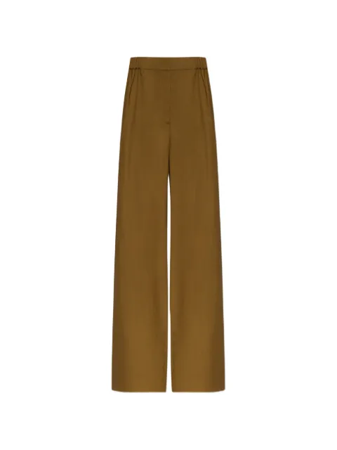 Max Mara Editto belted virgin-wool trousers Brown MXMEDITTO2621136251