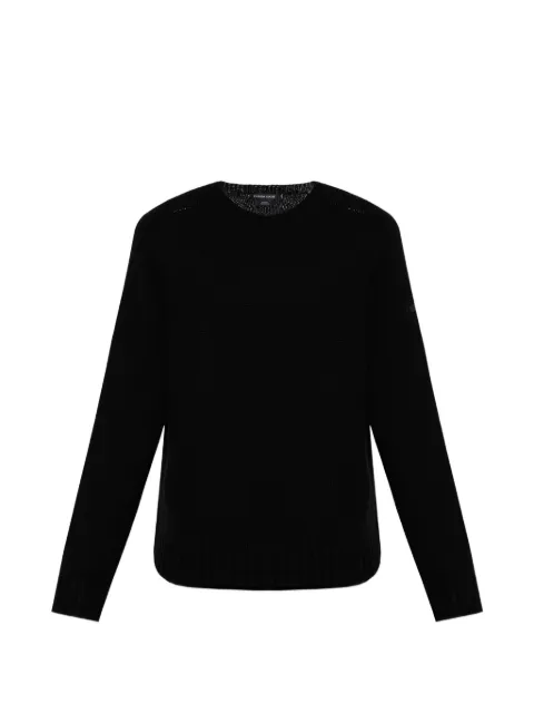 Canada Goose logo-detail ribbed-knit sweater Black 7659M0