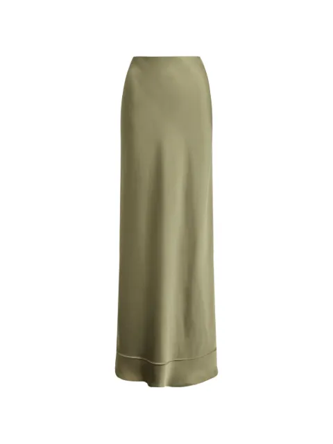 Lauren Ralph Lauren satin-charmeuse A-line maxi skirt Green 200P13810