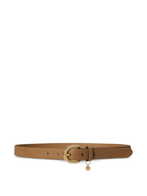 Lauren Ralph Lauren charm-crosshatch leather belt Brown 412802952
