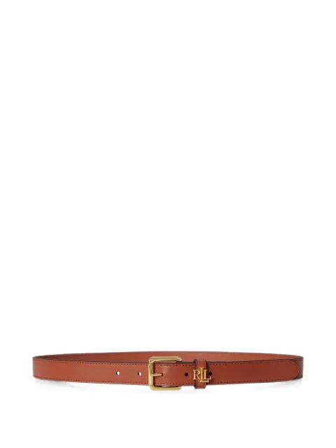 Lauren Ralph Lauren logo-keeper leather belt Orange 412968763
