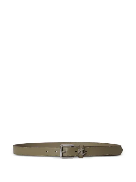 Lauren Ralph Lauren logo-keeper skinny belt Green 412968763