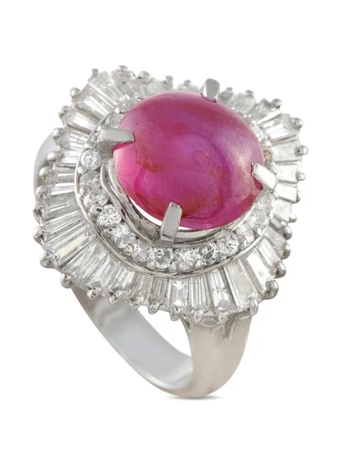 LB Exclusive ruby and diamond ring Silver MF05051826