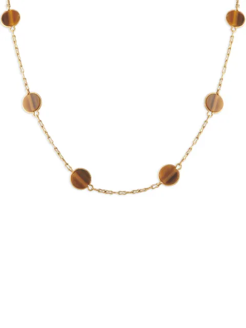 Van Cleef & Arpels Pre-Owned tiger eye necklace Gold VC31051926