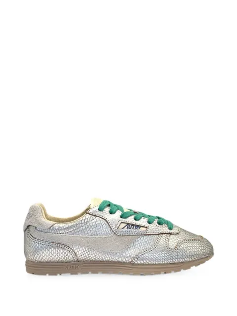 Autry snakeskin-effect metallic sneakers Silver WSLWXA01