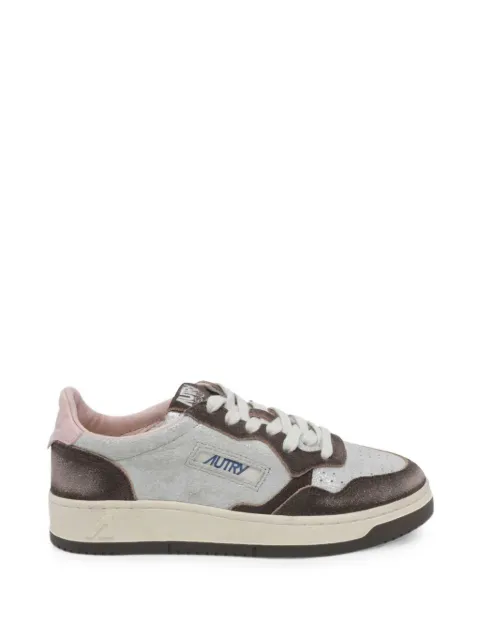 Autry Medalist perforated sneakers Silver AULWYB02