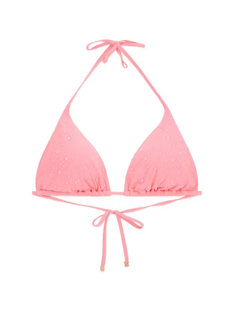 GUESS USA rhinestone-embellished bikini top Pink E6GJ34MC040