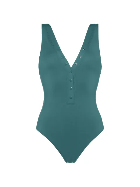 ERES Icône press-stud swimsuit Green 012427