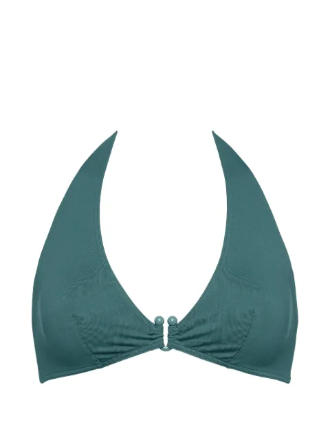 ERES Noctambule halterneck triangle bikini top Green 032627