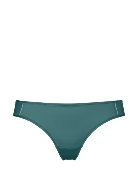 ERES Enora Soyeuse contrast-stitch briefs Green 612109