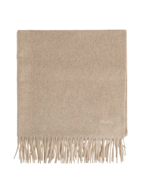 Max Mara fringed-trim scarf Neutrals BACI2624546331