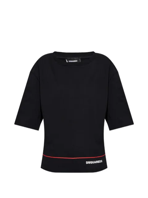 DSQUARED2 logo-print short-sleeve T-shirt Black S72GD0620D20106