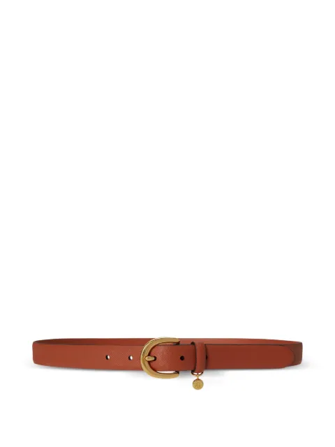 Lauren Ralph Lauren charm-crosshatch leather belt Brown 412802952