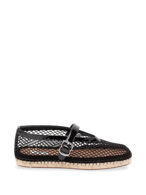 Alaïa mesh buckle-fastening espadrilles White AA3P1002A028