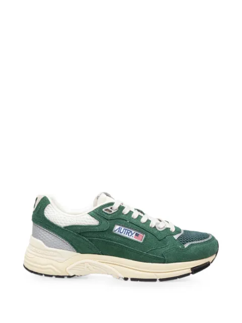 Autry Hyperway suede-panelled sneakers Green HYLM