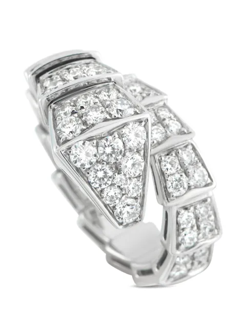 Bvlgari Pre-Owned Serpenti Viper diamond ring Silver BV03052026