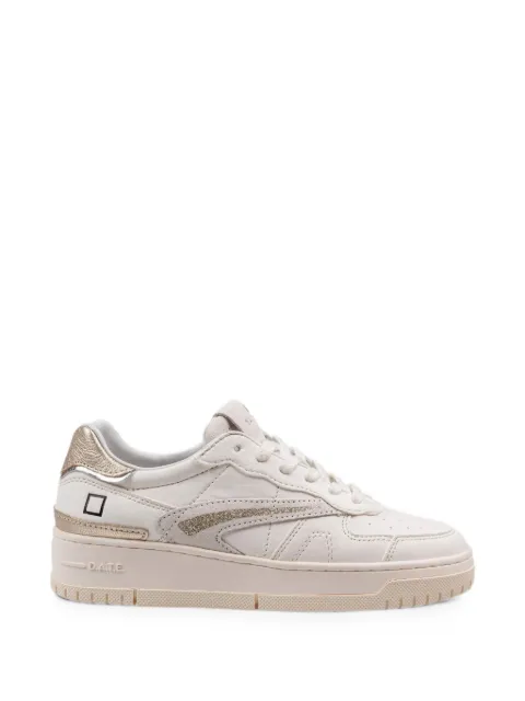 D.A.T.E. Torneo panelled leather sneakers Neutrals W441TPSH