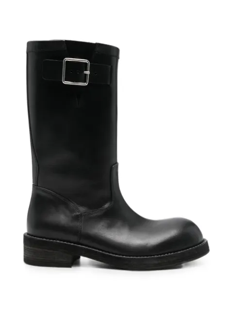 Ann Demeulemeester Neldor buckle-detail leather boots Black 2610MA35LT049