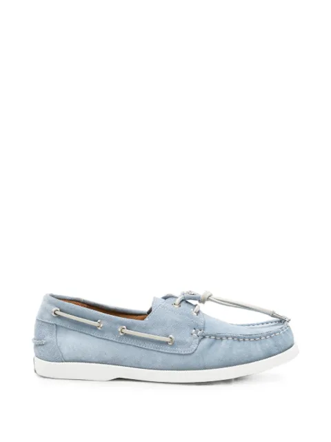 Toga Virilis embellished suede boat shoes Blue AJ1486