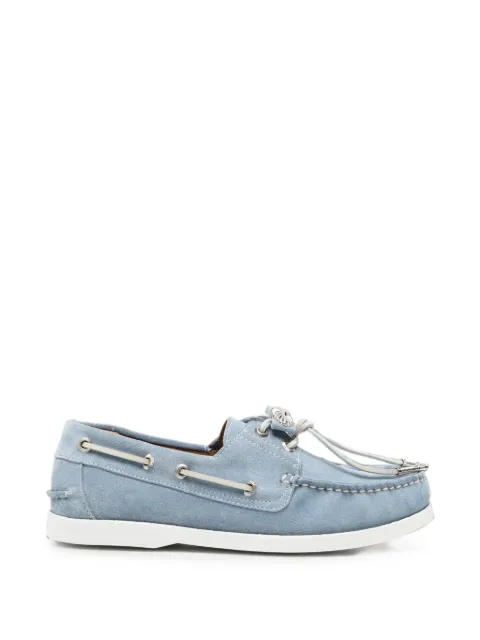 Toga Pulla suede-finish boat shoes Blue AJ1484