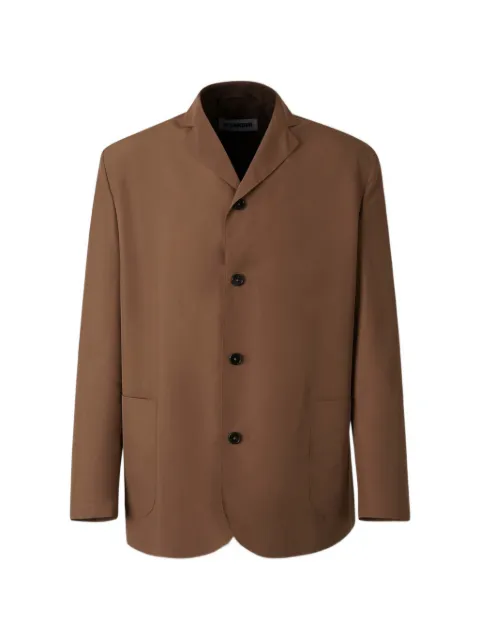 Jil Sander button-up notched-lapels jacket Brown J22SW0164J74276