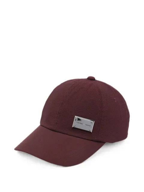 Emporio Armani logo-plaque baseball cap Red EM007023AF28011