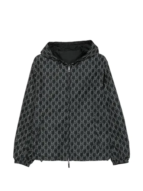 Emporio Armani monogram-print reversible jacket Black EM006751AF12021