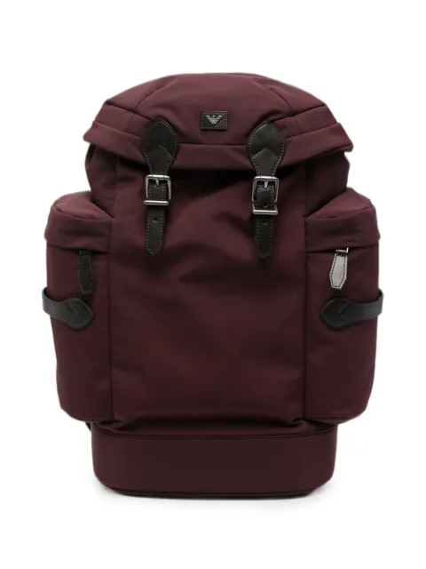 Emporio Armani buckle-fastening backpack Red EM006520AF28742