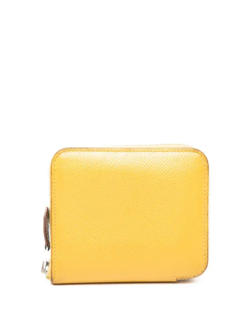 Hermès Pre-Owned 2018 Epsom Silk In Compact Wallet small wallets Yellow WYNBEH6V41NKHW29