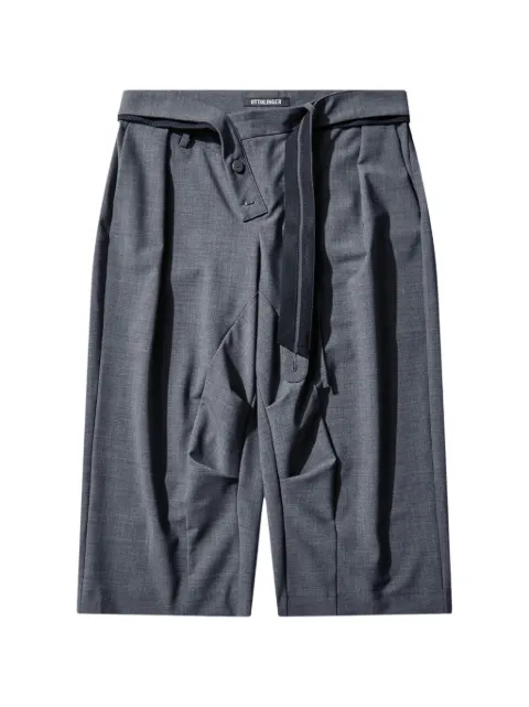 Ottolinger asymmetric strapped shorts Grey 12320402302