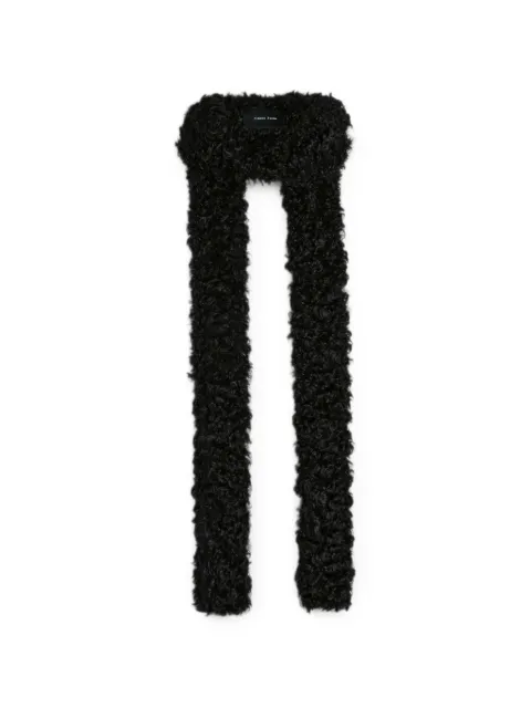 Simone Rocha skinny faux-fur scarf Black 1036