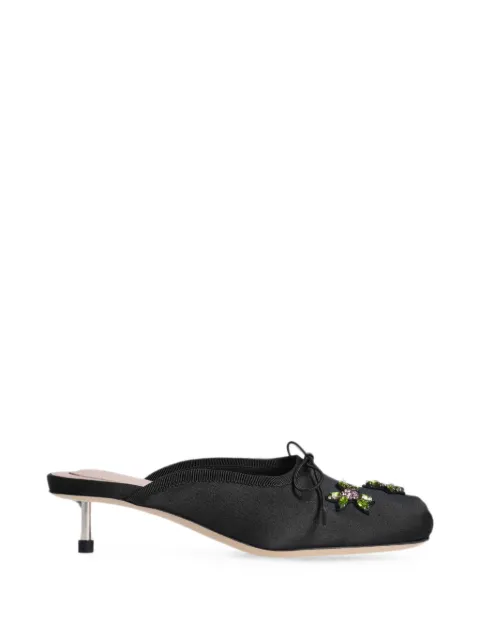 Simone Rocha embellished mules Black LH17B0755