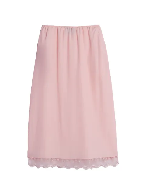 Simone Rocha lace-trim negligee midi skirt Pink 32260514SOFTPINK