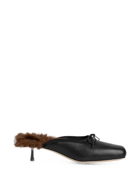 Simone Rocha square-toe mules Black LH17F0799