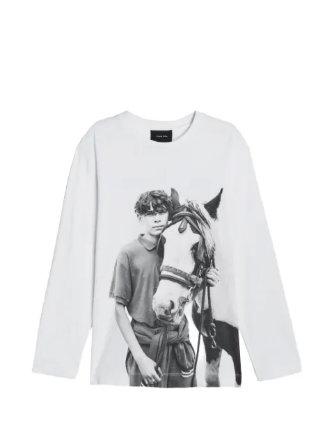 Simone Rocha Pony Kids print long-sleeve T-shirt White 5194P73BM0569WHITE