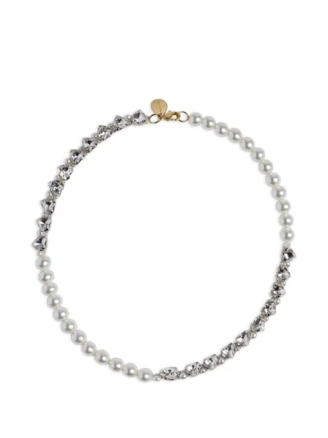 Simone Rocha pearl crystal necklace Silver NKS1220904PEARLCRYSTAL