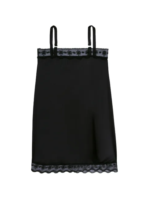 Simone Rocha square-neck lace-trim dress Black 74931009BLACK