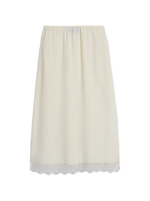 Simone Rocha lace-trim midi skirt White 32260514