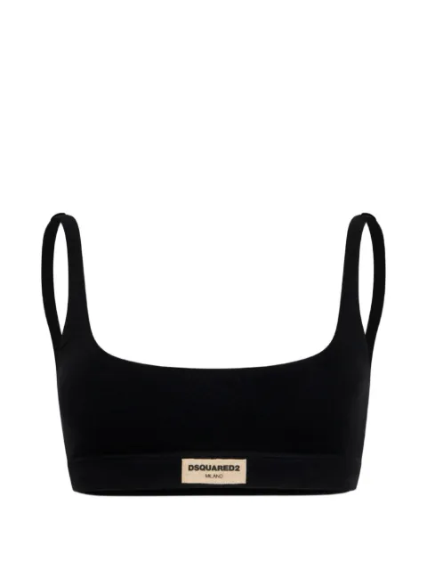 DSQUARED2 logo label bralette Black D8RG16230ISA01