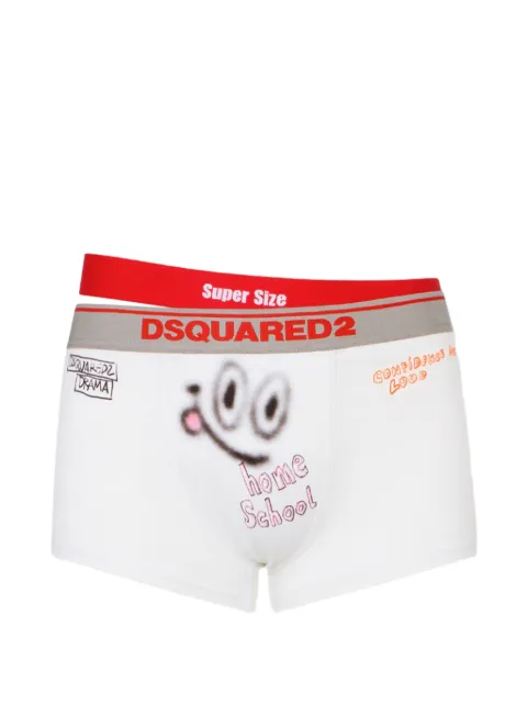 DSQUARED2 graffiti trunks White D9LD86380ISA01