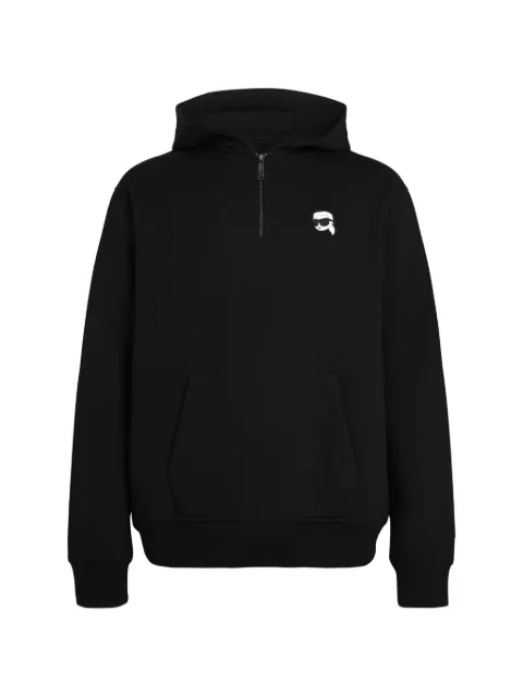 Karl Lagerfeld Ikon half-zip hoodie Black B4M20050999