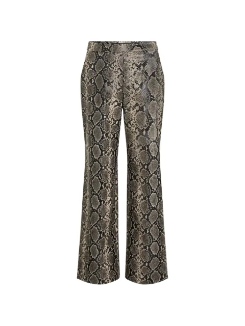 Karl Lagerfeld faux-python flared pants Neutrals B4W10051C43
