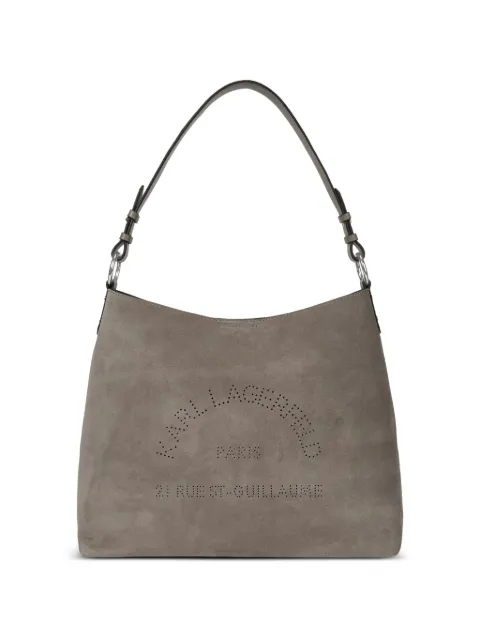 Karl Lagerfeld K/Daily suede bag Grey B3W303461KU