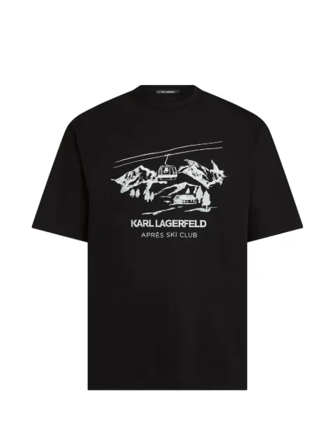 Karl Lagerfeld Après Ski Club T-shirt Black B4M17055999