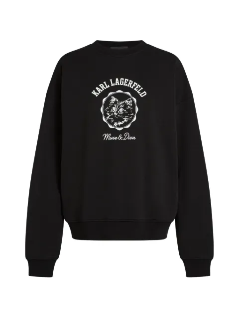 Karl Lagerfeld Ikon Choupette Muse sweatshirt Black B4W20060999
