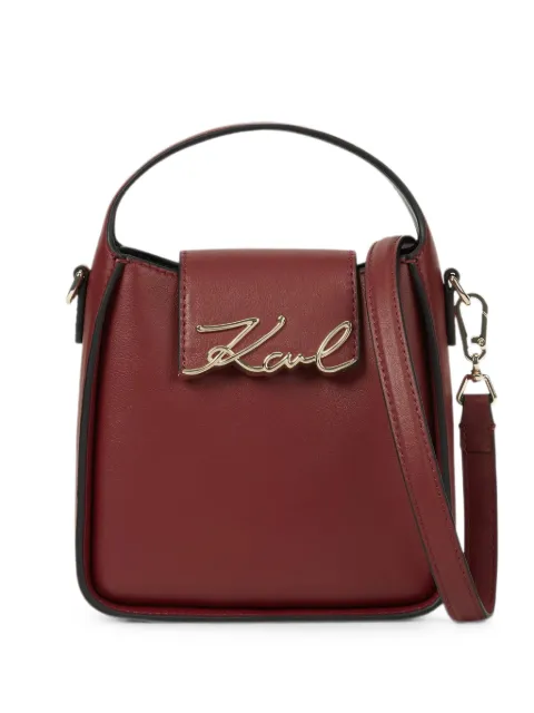 Karl Lagerfeld small K/Signature crossbody bag Red B4W300082PW