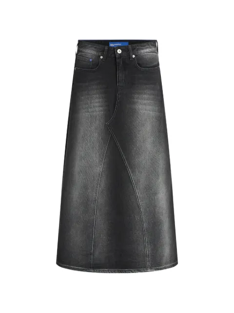 Karl Lagerfeld Jeans denim maxi skirt Black B4W120021BS