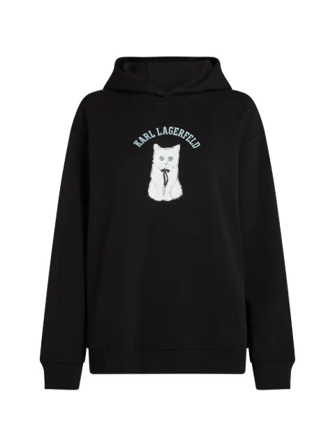 Karl Lagerfeld Ikon Choupette hoodie Black B4W20061999