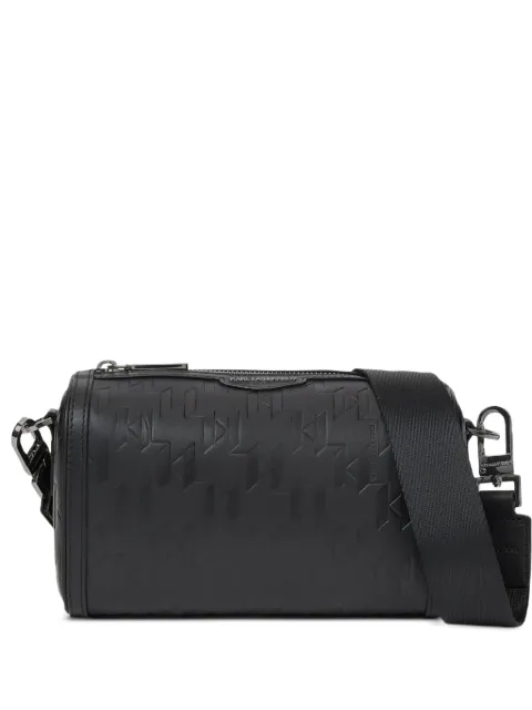 Karl Lagerfeld mini K/Loom leather barrel bag Black B3M30251999
