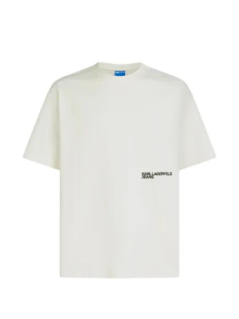 Karl Lagerfeld Jeans logo-print T-shirt White B4M170332OO